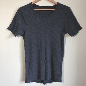 3/$30💚Livergy dark grey basic cotton crew t-shirt top size large